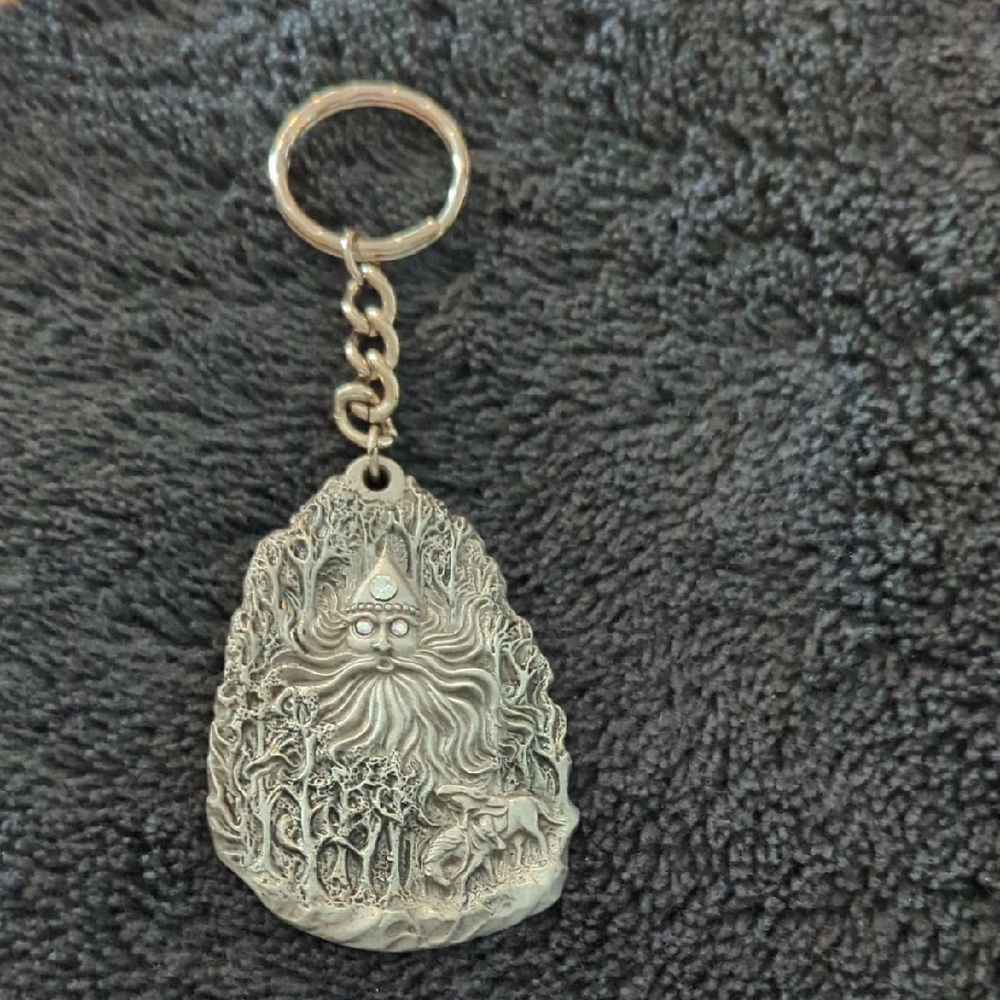 Pewter Keychain. Father Frost. New. Keychain SALE